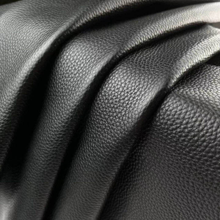 Black an Entire Cowhide Soft Leather Top Layer Sofa Leather Fabric