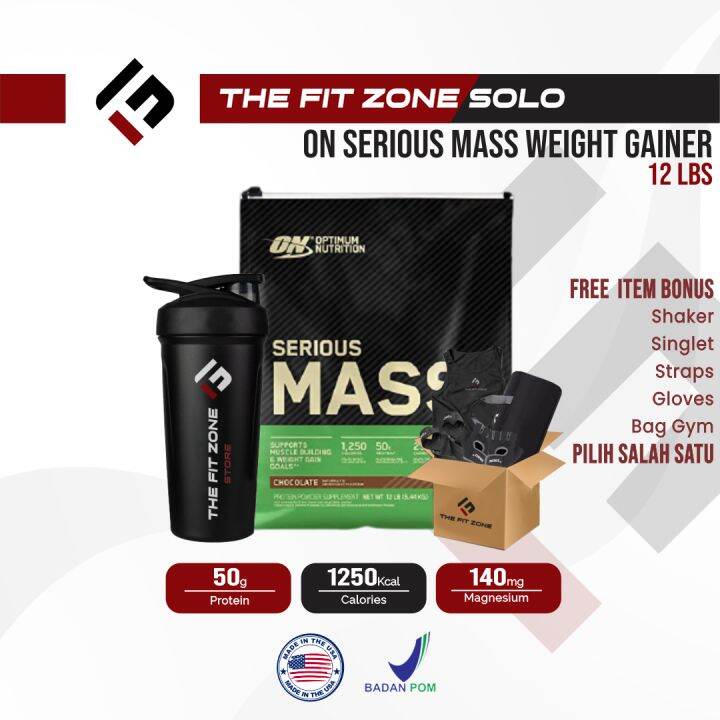 Serious Mass 12 Lbs Gainer Optimum Nutrition Weight Gainer | Lazada ...