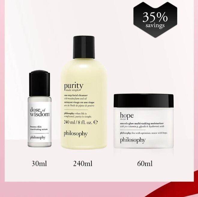 [Expire date June 2025] Philosophy 3 Steps Daily Bouncy Skin Purity