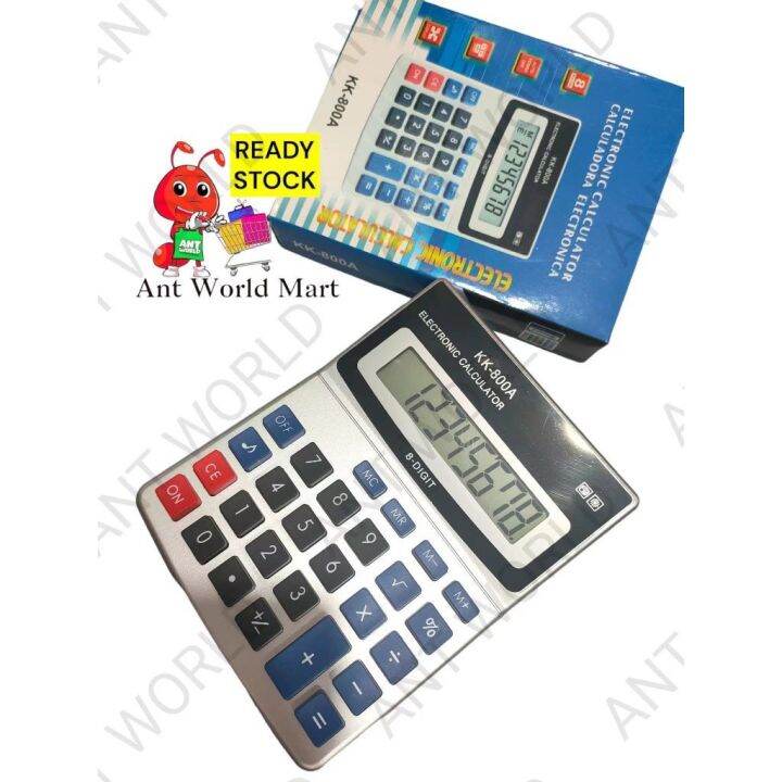 Electronic 8Digit Audio Calculator KK800A Kalkulator 8位数有声计算机 Lazada