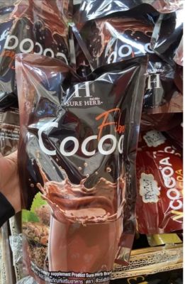แท้💯(โฉมใหม่)20ซอง Cocoa fiber sure herbกาแฟโกโก้ช่วยเผาผลาญ คุมหิว ดีท็อก