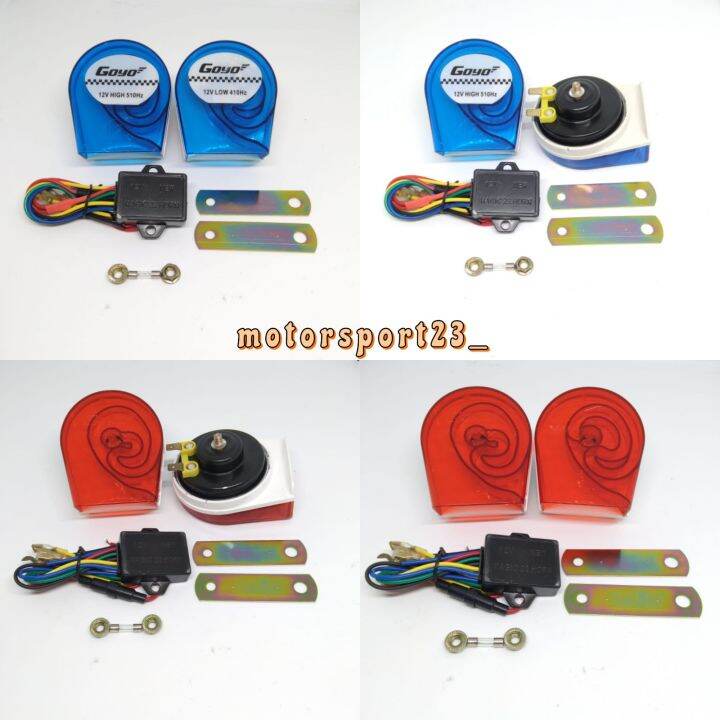 Klakson Gema Echo 8 Suara Plus Relay klakson telolet Klakson Keong Echo