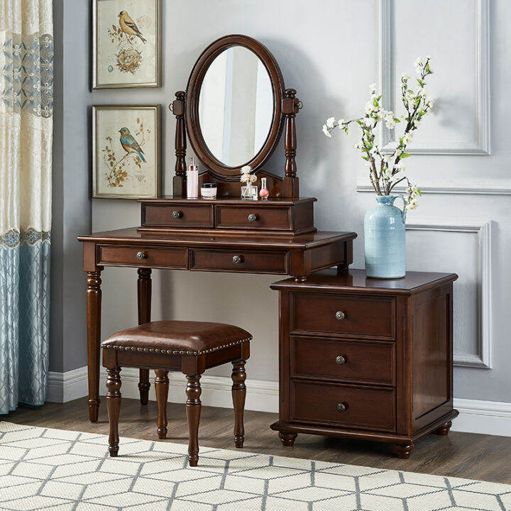 Dressing Table Bedroom Modern Minimalist American Solid Wood Dressing
