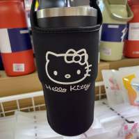 ถุงหิ้วใส่แก้ว30ออน กระเป๋าใส่แก้วเยดิ ลายคิดดี้สีดำ Hello kitty Cup Bag