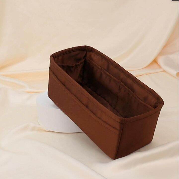 DGAZ Purse Organizer Fits for Garden Party Silk Satin Insert Bag