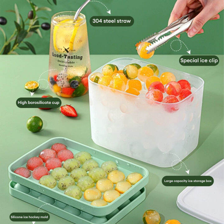 Ice Ball Tray Ice Grid Spherical Ice Cube Mold Refrigerator Homemade