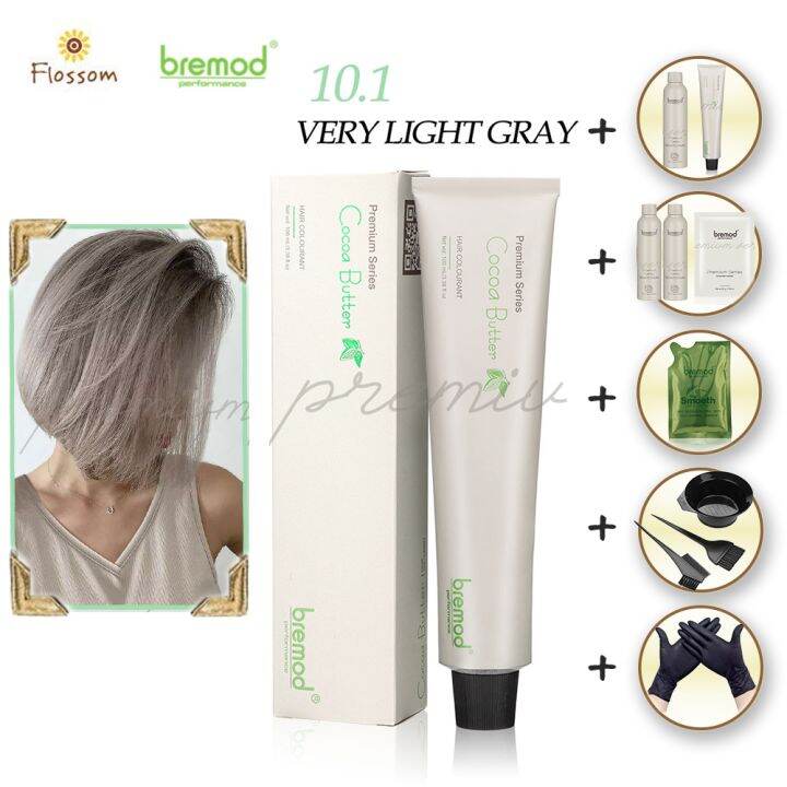 10Pcs Bremod Premium Series Cocoa Butter Hair Color Dye 10.1 Very Light