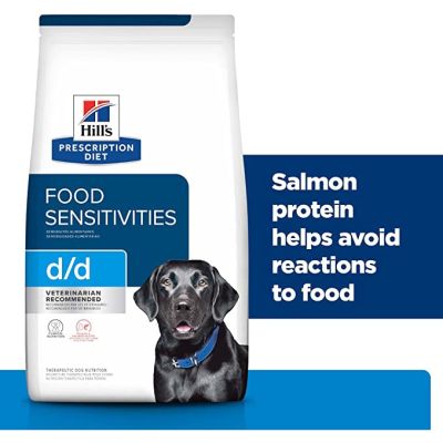 Hills® Prescription Diet® d/d® Canine Skin Support Potato &amp; Salmon Formula 3.63kg.อาหารเม็เสุนัข