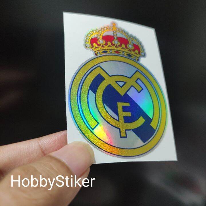Stiker real madrid football club sepak bola premium chrome | Lazada