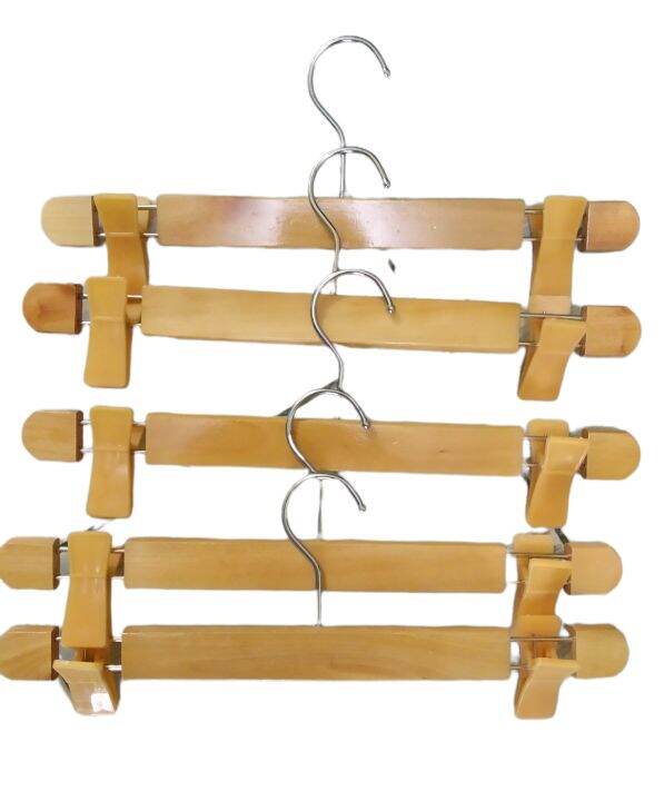 wooden clip hanger (10pcs.) Lazada PH