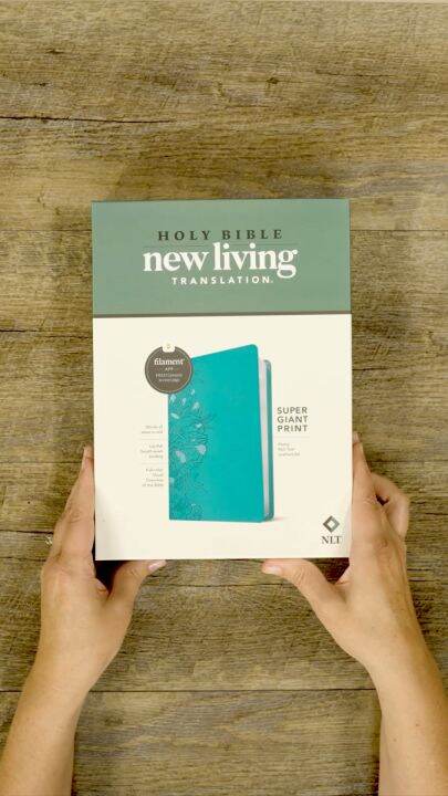 Nlt Super Giant Print Bible Teal Leatherlike Extra Large Text 2022