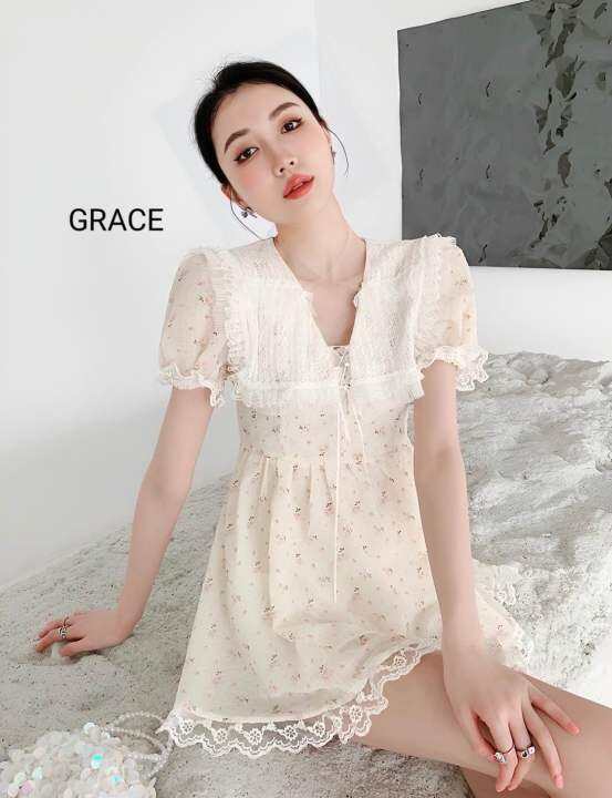 มินิเดรสสวยหวานป้ายgrace