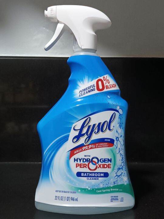 Lysol with Hydrogen Peroxide Bathroom Cleaner, Cool Spring Breeze