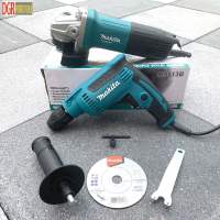 Makita สว่านไฟฟ้า สว่าน ขนาด 2 หุน รุ่น DP2011-370W ไม่ต้องใช้จำปา+Makita หินเจียร4นิ้ว รุ่นM9513-850W แถมใบตัด 1 ใบ