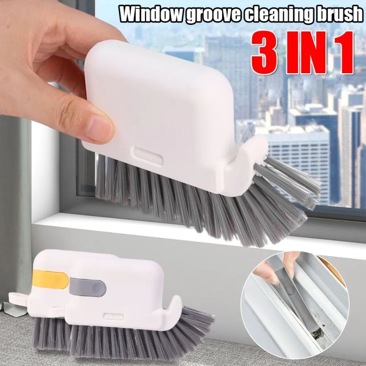 Window Groove Cleaning Brush Track Washing Cleaner Slot To