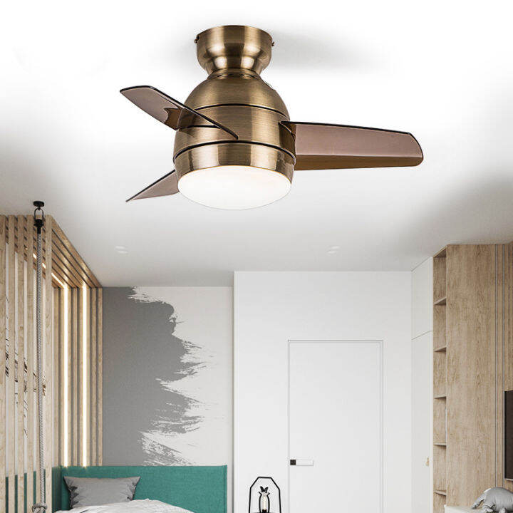 Nordic Simple Dining Room Bedroom Ceiling Fan Lamp Ceiling Fan Lights Small Space Ceiling Fan