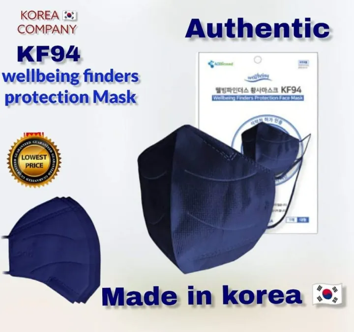 (10pcs ) kf94 Mask Wellbeing finders protection color blue/ face mask