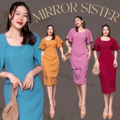 🏷️Mirrorsister #30303.2 เดรสทรงสวย เดรสแขนระบาย ชุดเดรส เดรสสั้น มินิเดรส ชุดทำงาน ชุดไปงาน ชุดออกงาน ชุดเพื่อนเจ้าสาว