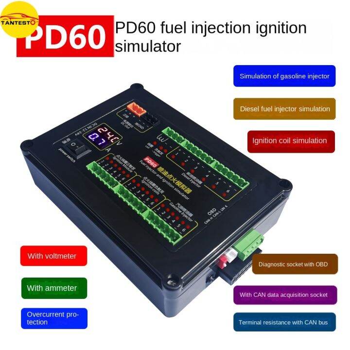 PD60 Gasoline Diesel Injector Ignition Coil Simulator Car Computer Maintenance and Testing Tool