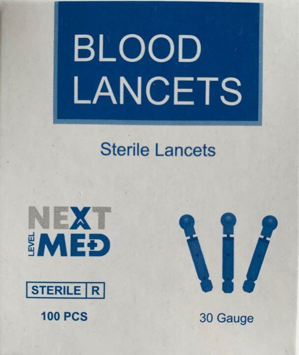 Next Level Med 100 Lancets 30 Gauge Sterile Lancet For Pricking