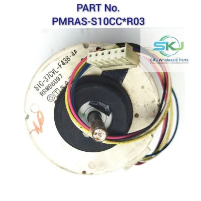 มอเตอร์พัดลมคอยล์เย็นแอร์ Hitachi /Motor Fan/ Part No: PMRAS-S10CC*R03( RRMB8U97 ) อะไหล่แอร์ถอด