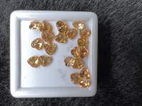 Cz champange 4x4mm 10 pieces