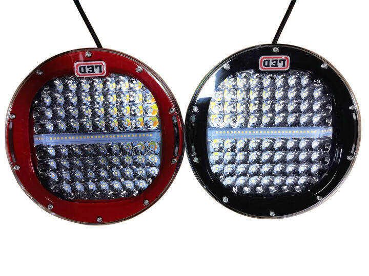 Pair 9 Inches (96W) Auto Led Car Spot lights Laser Work Round 9 Inch