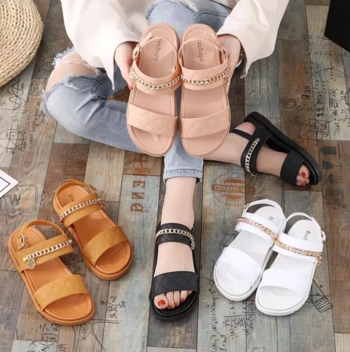 Korean sandals thick bottom | Lazada PH