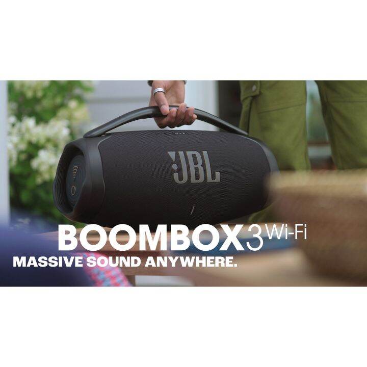 JBL Boombox 3 Wifi ลำโพงบลูทูธแบบพกพา ใช้งานได้ทั้ง Bluetooth และ Wifi (รองรับ Dolby Atmos
