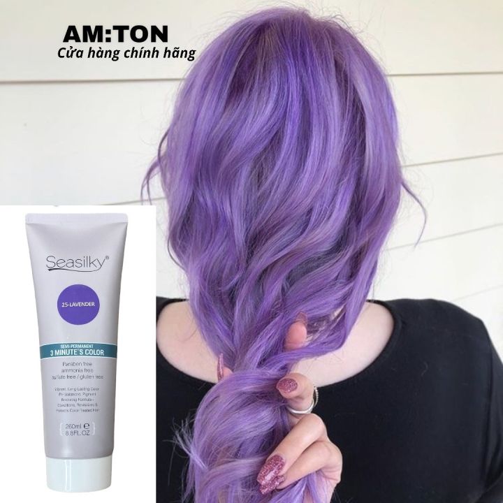 Điểm nổi bật của tóc tím lavender là sự dịu dàng, thanh lịch và cực kỳ quyến rũ. Hãy để tóc tím lavender làm nổi bật nhan sắc của bạn và hút mọi ống kính, bạn sẽ là trung tâm của sự chú ý.