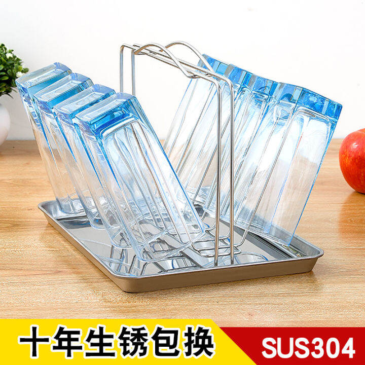 Cup Holder Drinking Glass Shelf Storage Rack 304 Stainless Steel Glass