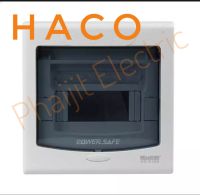 HACO ตู้คอนซูมเมอร์ยูนิต 16 ช่อง HACO HD-S116
MCB Consumer Units-Surfacs Mounting HD-S116 Haco 16 Module (  1 Row Of 16 Module) W.384 × H. 224 × D .99 mm. HACO BRAND