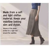 Uniqlo long pleated skirt (ส่งต่อ)