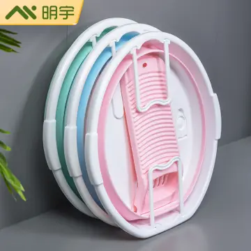 Travel Folding Wash Basin Bucket Container Portable Fruit Basin Collapsible  Silicone Washtub Baby Washbasin Bathroom Accessories