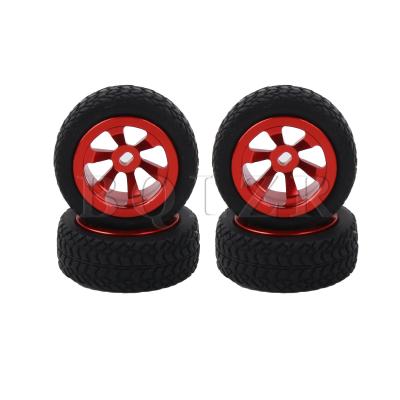 ขอบ Wheel RC ล้อยางอะไหล่สำหรับ K989-53-1R 1:28ประเภท B ชุดสีแดง4ชิ้น