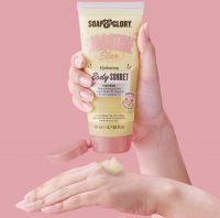 Soap and glory smoothie star hydrating body sorbet หอมหวานไปด้วยกลิ่นหอมของอัลมอนด์และวานิลลาผิวนุ่มชุ่มชื่นหอมยาวนาน