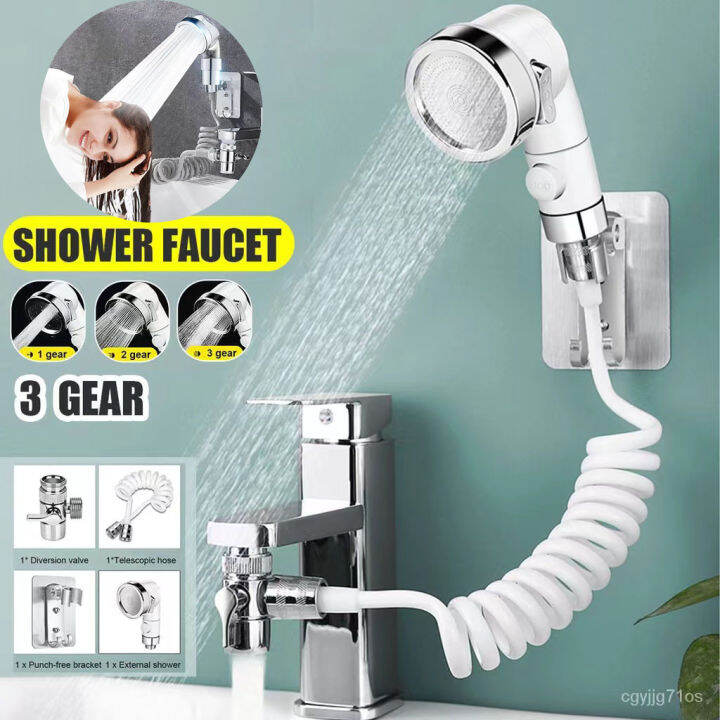 Faucet Basin External Shower Head Set Bathroom High Pressure Wash Hair
