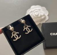 ?ต่างหู chanel hoop ห้อยโลโก้ CC ตุ้งติ้ง เกรดออริ ใส่สลับแท้