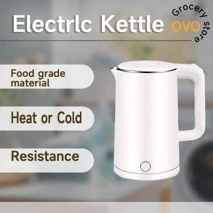  Electric Kettle Household 1500W Dormitory Pink Cute Stainless  Steel Kettle Large Capacity Boiling Water Automatic Power Off Kettle 2.3L:  Home & Kitchen