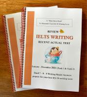 (ลดราคา) Review IELTS Writing Recent Actual Test 2021
