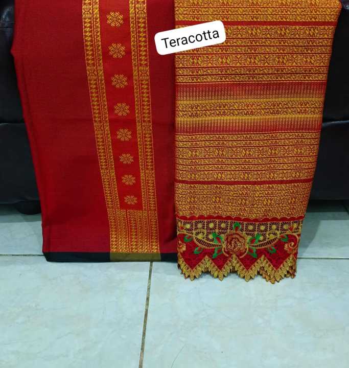 Set Kain Selendang Songket Mesin Tumtuman Wajib Chat Admin Lazada Indonesia 