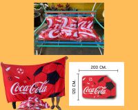 ผ้าห่ม โค้ก coke coca-cola ขนาด120x200cm