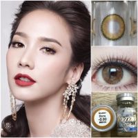 คอนแทคเลนส์  Queen 3 tone Brown - Beautylens เกรดระดับห้างแว่นค่าอมน้ำแท้ 55% มีค่าสายตา