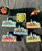 ของตกแต่งบ้าน ของฝาก ของชำร่วย ของที่ระลึก แม่เหล็กติดตู้เย็น Souvenir Thailand. Magnet. ของขวัญสวยๆลาย กรุงเทพ/Bangkok