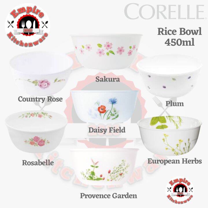 CORELLE 450ML RICE BOWL/MANGKUK NASI CORELLE/MADE IN USA Lazada