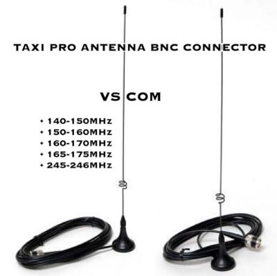 เสา Taxi Pro 1 ต้น เสาอากาศ เอนกประสงค์ มีให้เลือกหลายย่านความถี่ พร้อมแท่นแม่เหล็ก และสายเล็ก ขั้ว BNC สำเร็จรูป ติดตั้งใช้งานง่าย เคลื่อนย้ายสะดวกรวดเร็ว