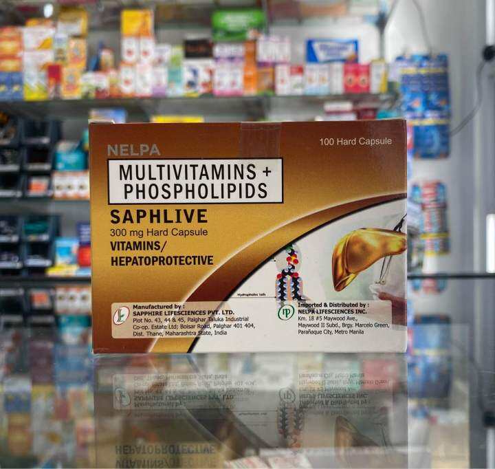 Saphlive MULTIVITAMINS + PHOSPHOLIPIDS 300mg capsules 100’s 1 box