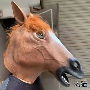Cat Mask Funny Horse Dog Donkey Animal Latex Full Face Festival