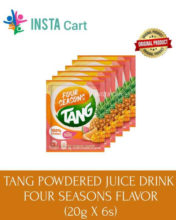 TANG FOUR SEASONS FLAVOR POWDERED JUICE DRINK (20g X 6s) SACHET Lazada PH