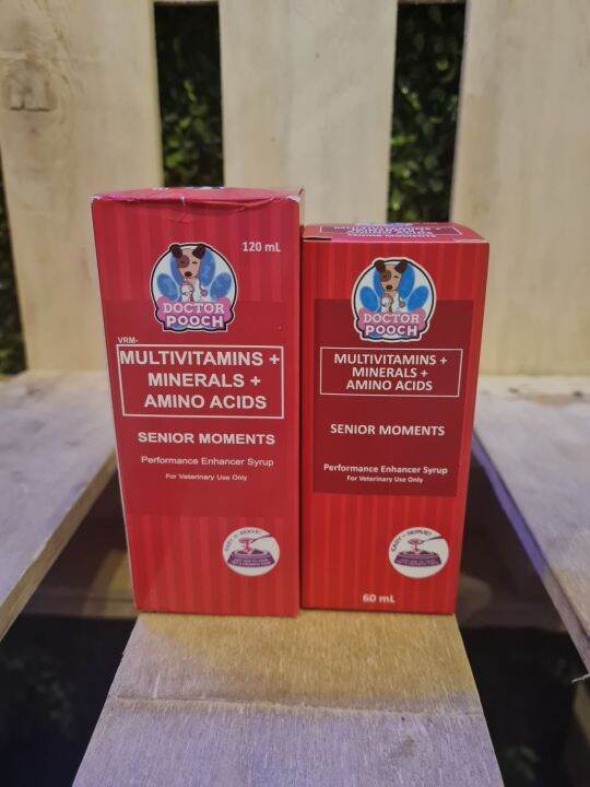 Doctor Pooch Multivitamins Senior Moments 120ml and 60ml Lazada PH